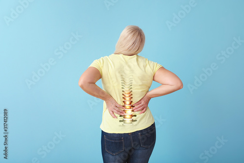Mature woman suffering from...