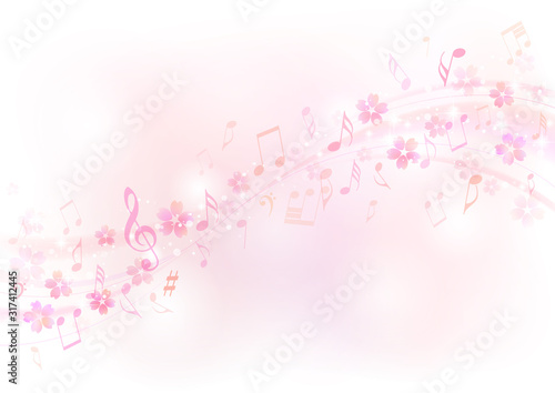 桜と音符