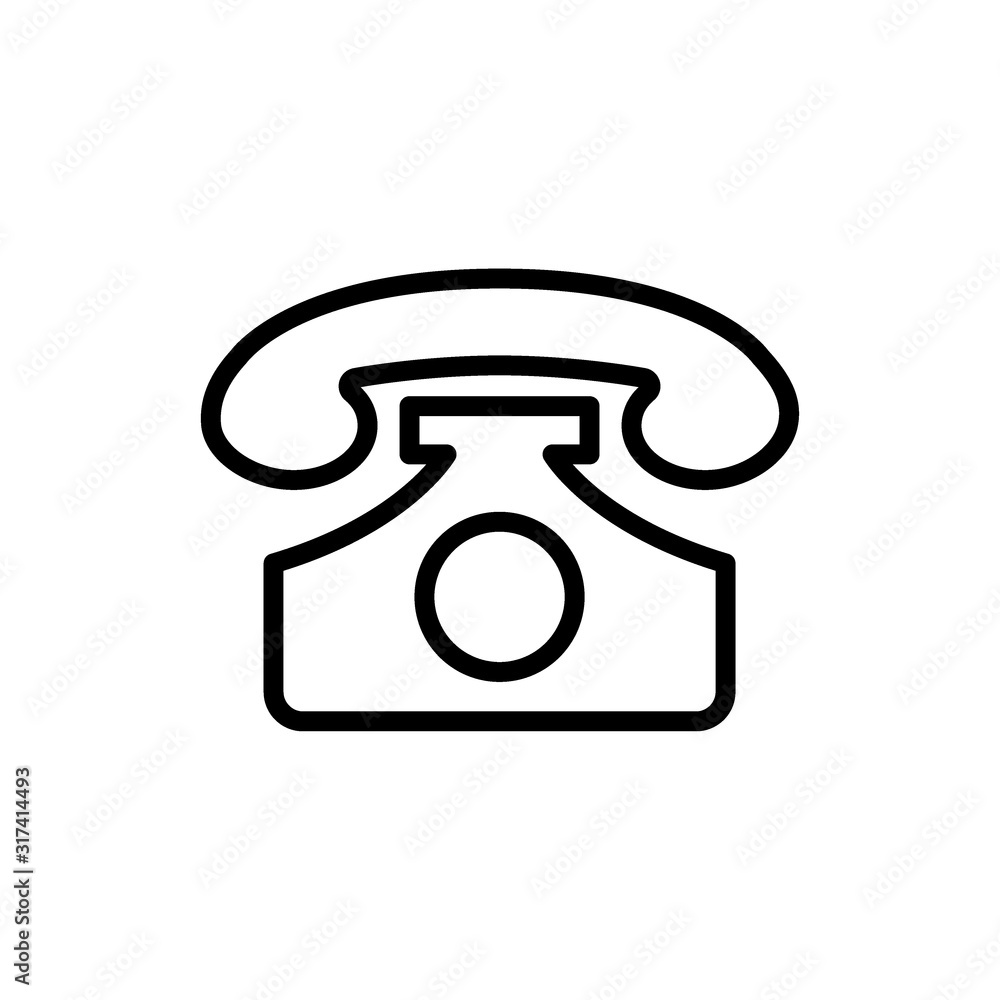 Phone icon designed in line style Phone icon designed in line style