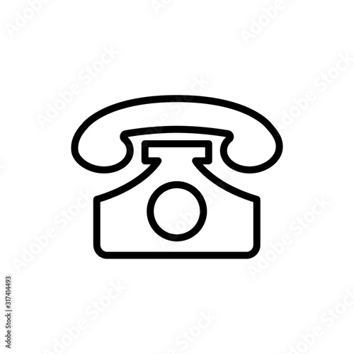 Phone icon designed in line style