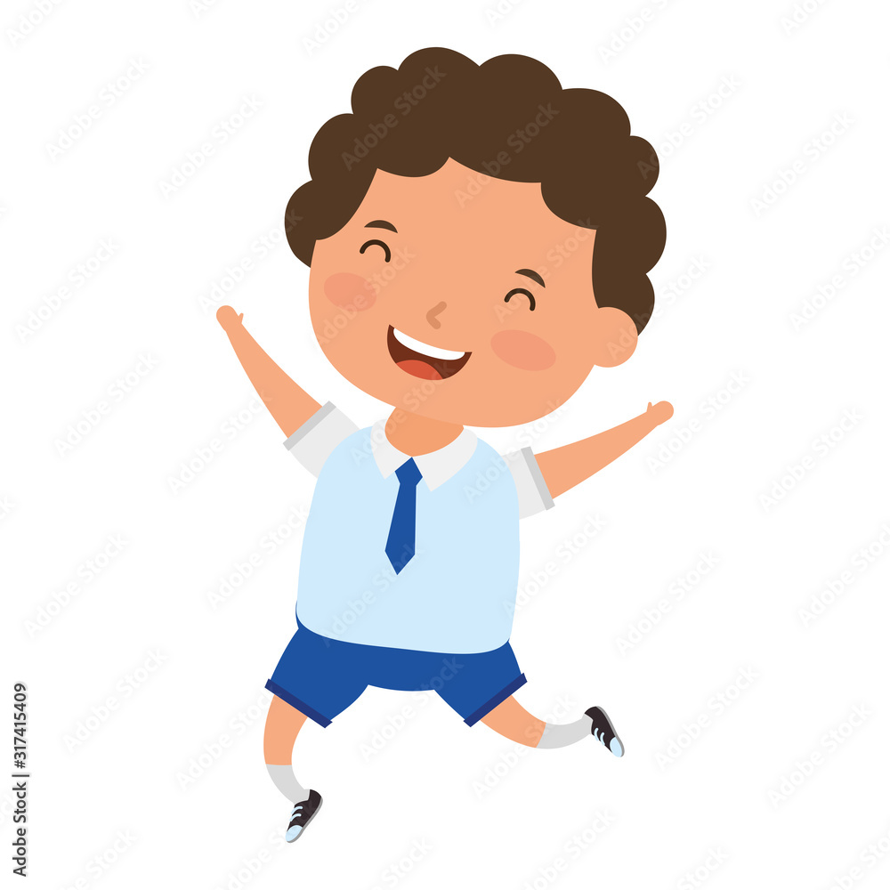 cute little student boy character cute little student boy character