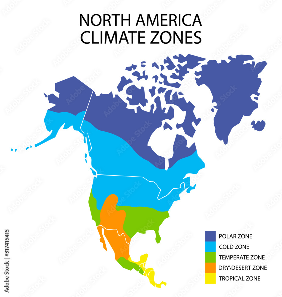 North America Climate Zones Map Vector Geographic Infographics Stock 1000 F 317415415 D3Mi421YzJWGRJsQw8GwQJPFfVa9SQxw