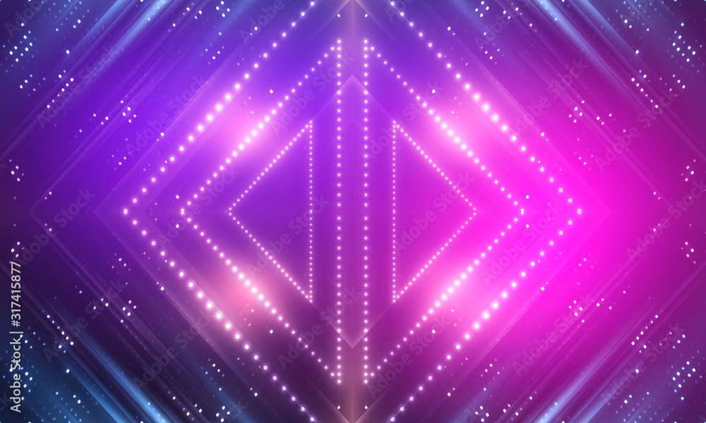Ultraviolet abstract light. Diode tape, light line. Violet and pink gradient. Modern background, neon light. Empty stage, spotlights, neon. Abstract light. Ultraviolet abstract light. Diode tape, light line. Violet and pink gradient. Modern background, neon light. Empty stage, spotlights, neon. Abstract light.