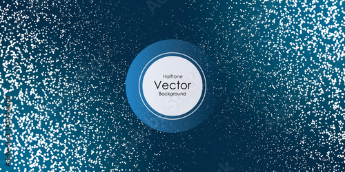 Techno background with glowing dots, hi-tech concept, blue color