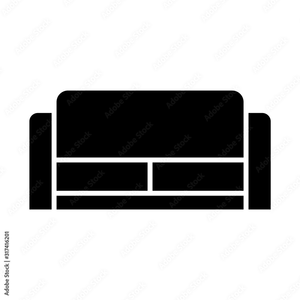 Sofa icon, logo isolated on white background Sofa icon, logo isolated on white background