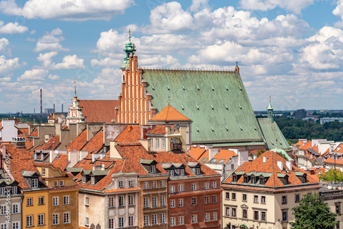 roofs of old town in warsaw