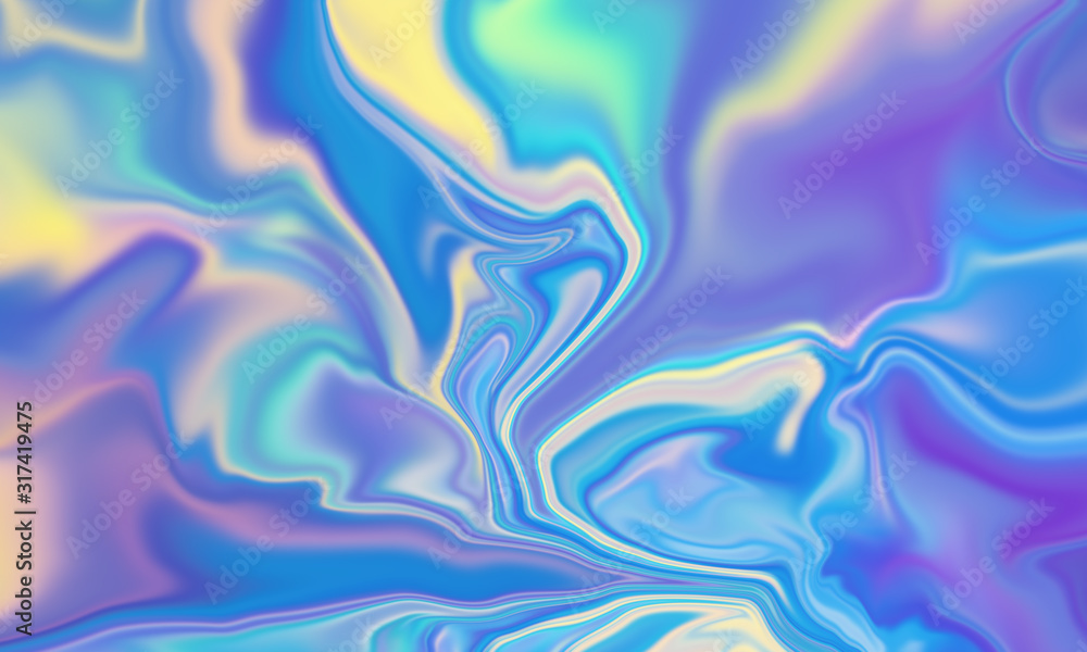 Iridescent vibrant liquid background texture - obrazy, fototapety, plakaty 