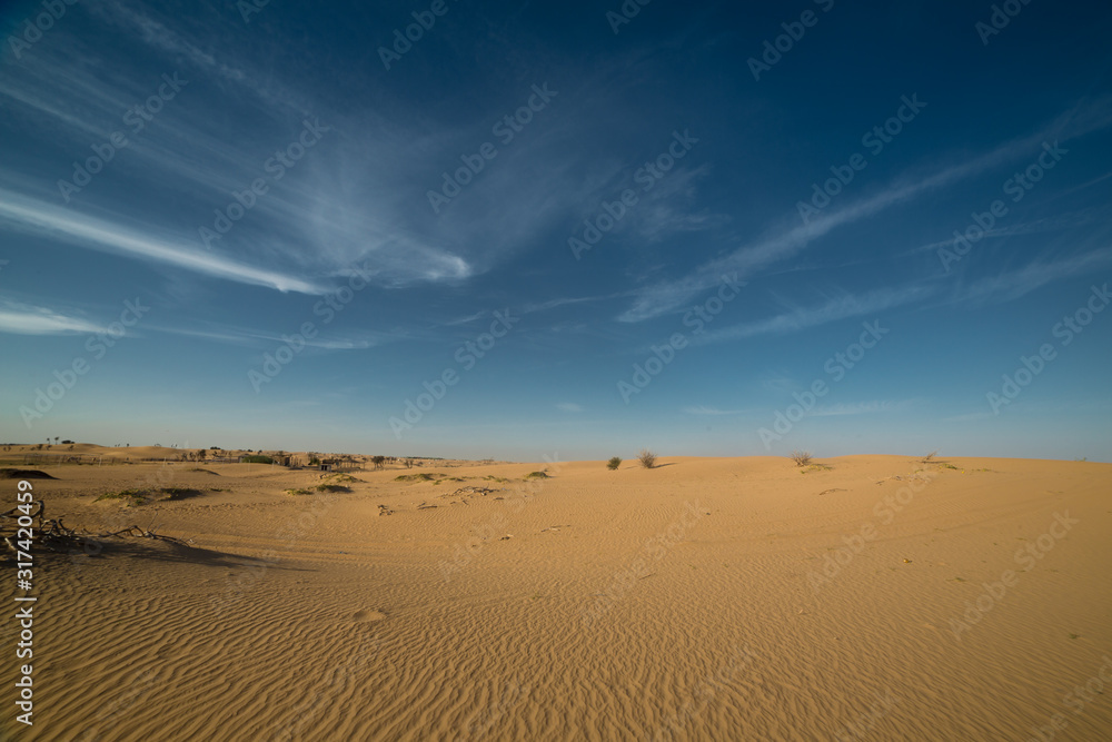 Desert landscape at the Emirates