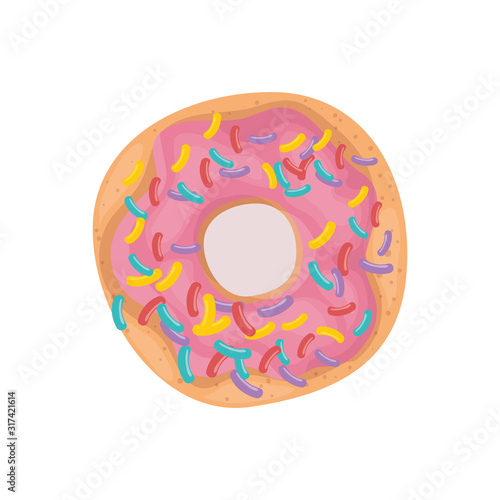 delicious sweet donut bakery icon