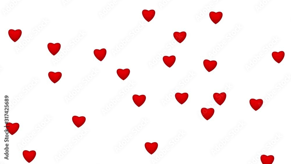 red hearts on a white background red hearts on a white background