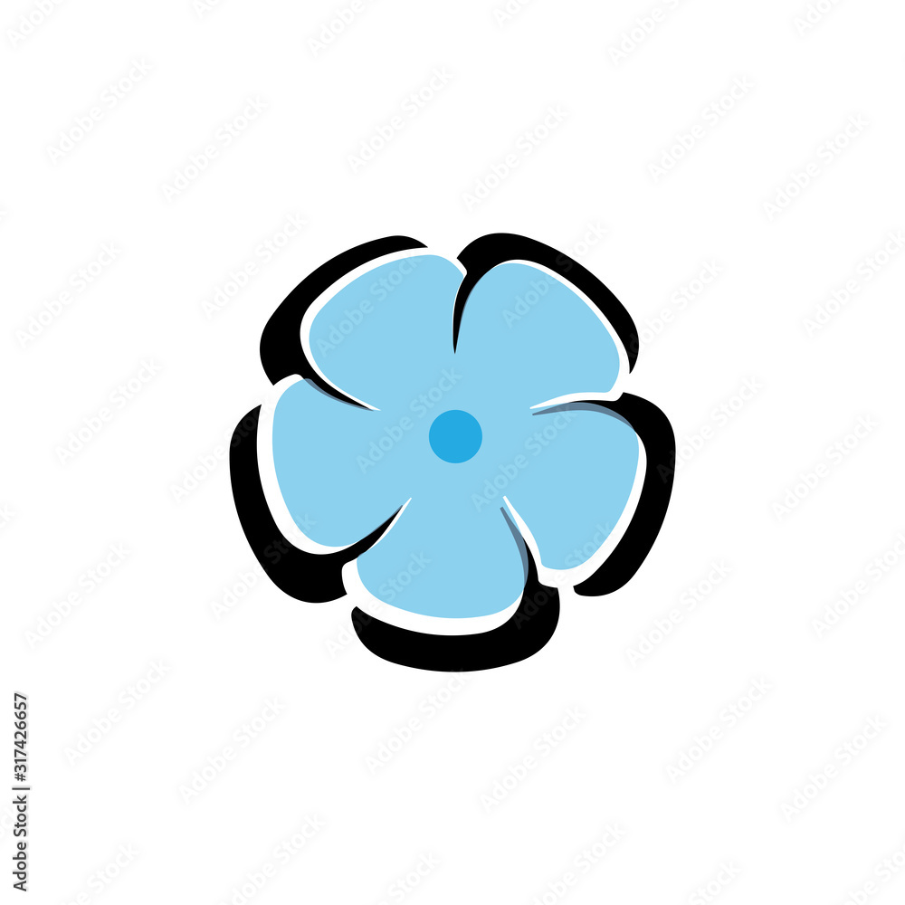 Beauty plumeria icon flowers design illustration Template Beauty plumeria icon flowers design illustration Template