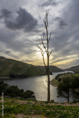 The king Talal Dam in the north of Jordan