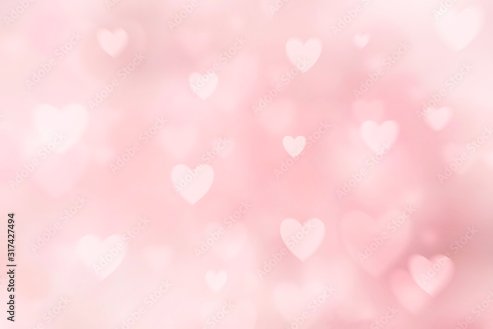 pink colored romantic heart shaped background for valentines day