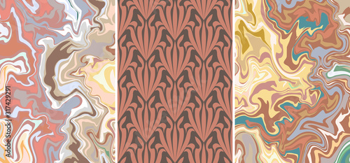 A4 designs with stone surface and ornament.