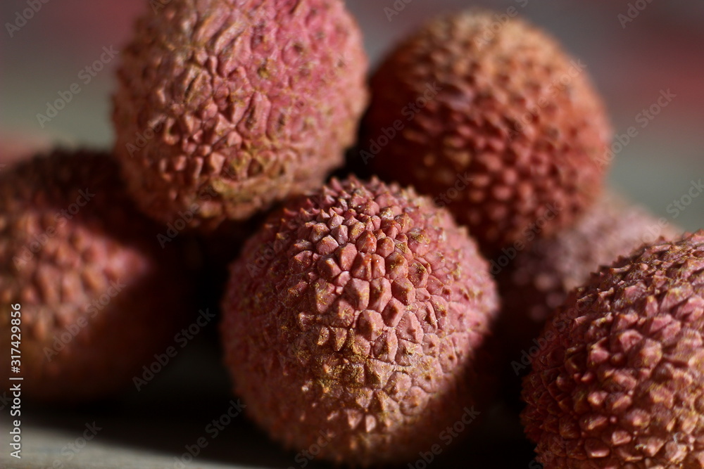 textured fruits of exotic lychee fruits close up textured fruits of exotic lychee fruits close up