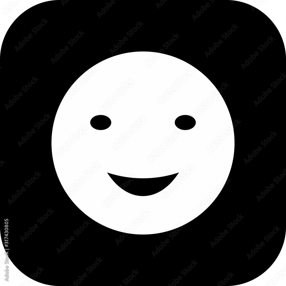 Fototapeta premium Smile icon isolated on background