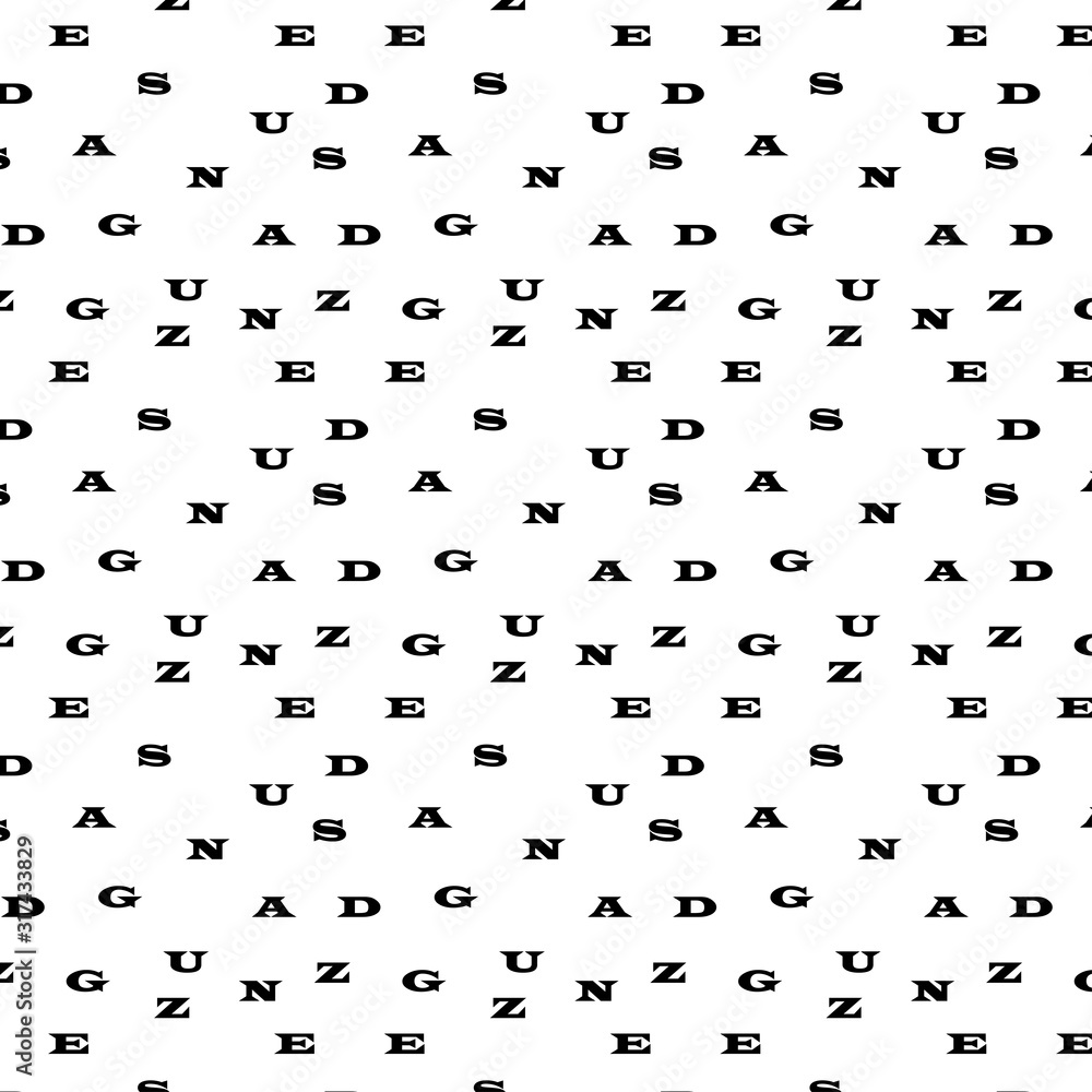 Seamless pattern with alphabet letters.Gift wrapping paper. Bed sheets and interior. School and learning theme.