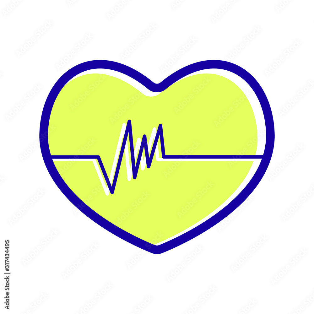 Heartbeat icon vector symbol design Heartbeat icon vector symbol design