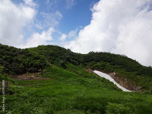 The mountain in Niigata, Japan