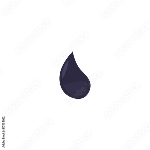 Isolated oil drop vector design