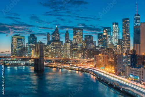 Canvas Print manhattan from manhattan bridge