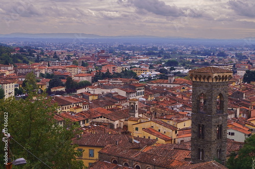 Panorama of Pescia, Tuscany, Italy