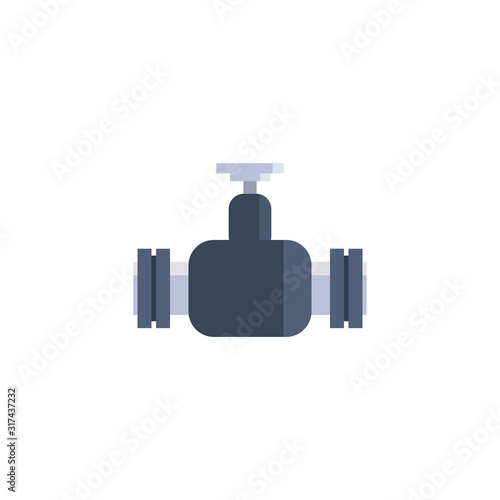 Isolated oil industry tap vector design