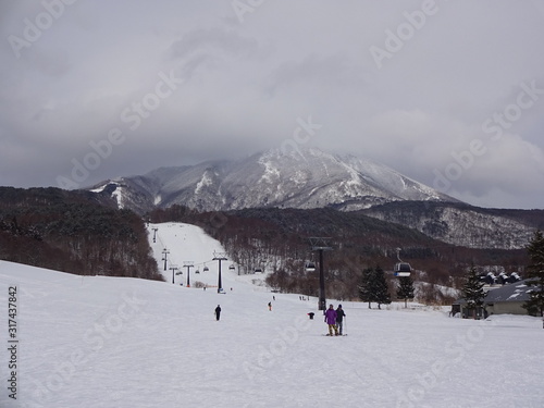 Ski field in Fukushima, Japan