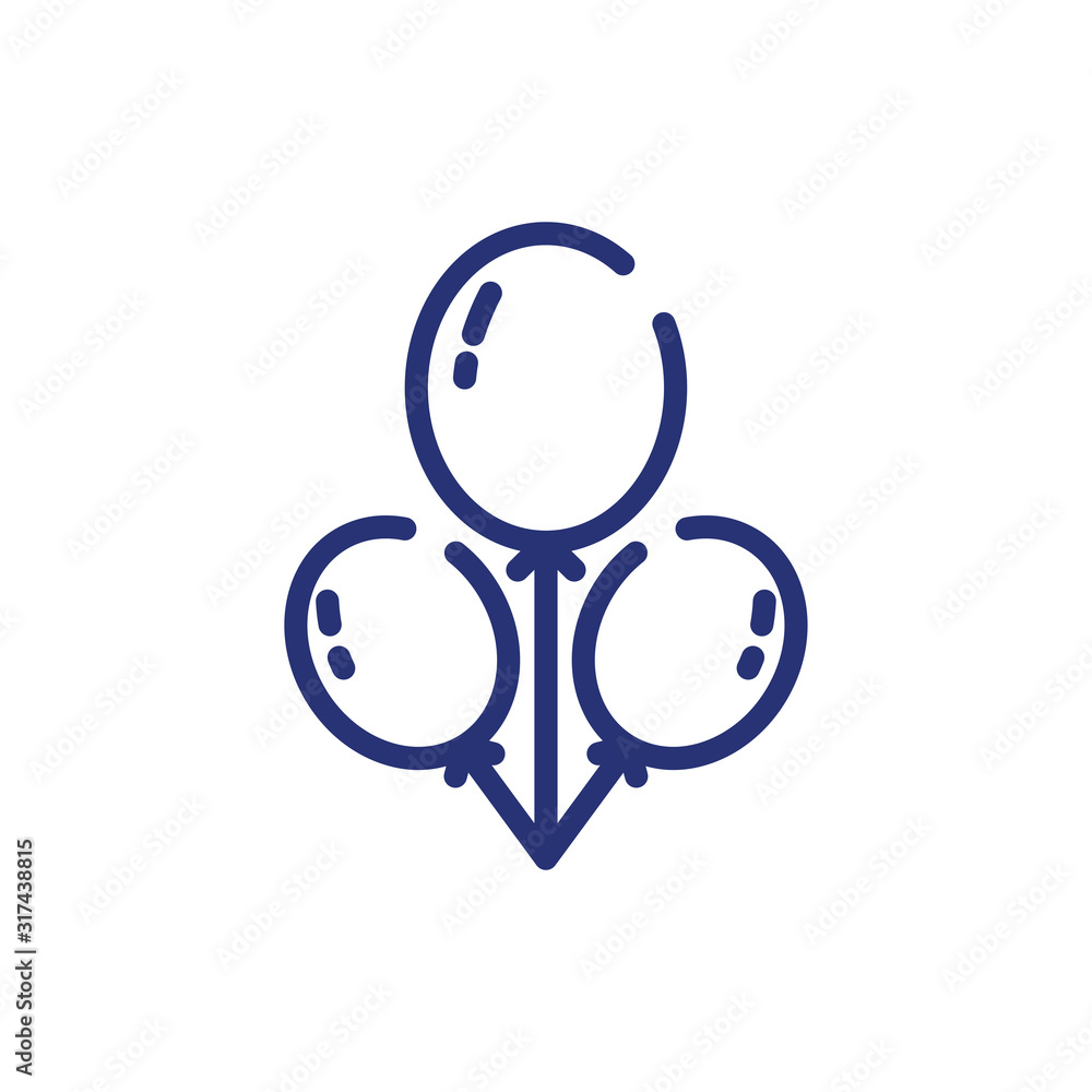 Party and celebration balloons vector design Party and celebration balloons vector design