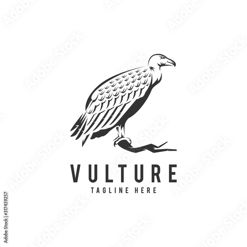 Vulture Logo Vector Icon Illustration
