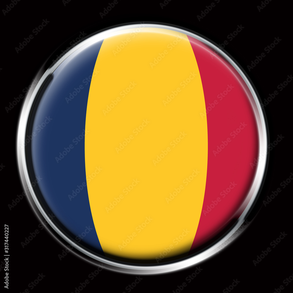 Fototapeta premium Bandiera Ciad