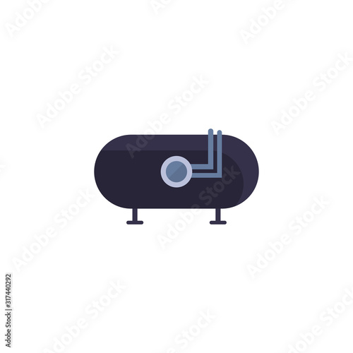 Isolated oil industry tank vector design