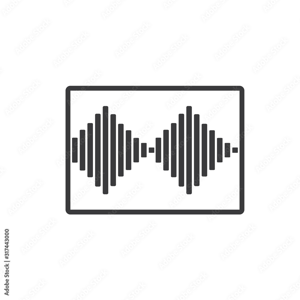 Sound wave logo template vector icons Sound wave logo template vector icons