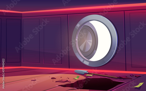 Robbery from bank vault safe