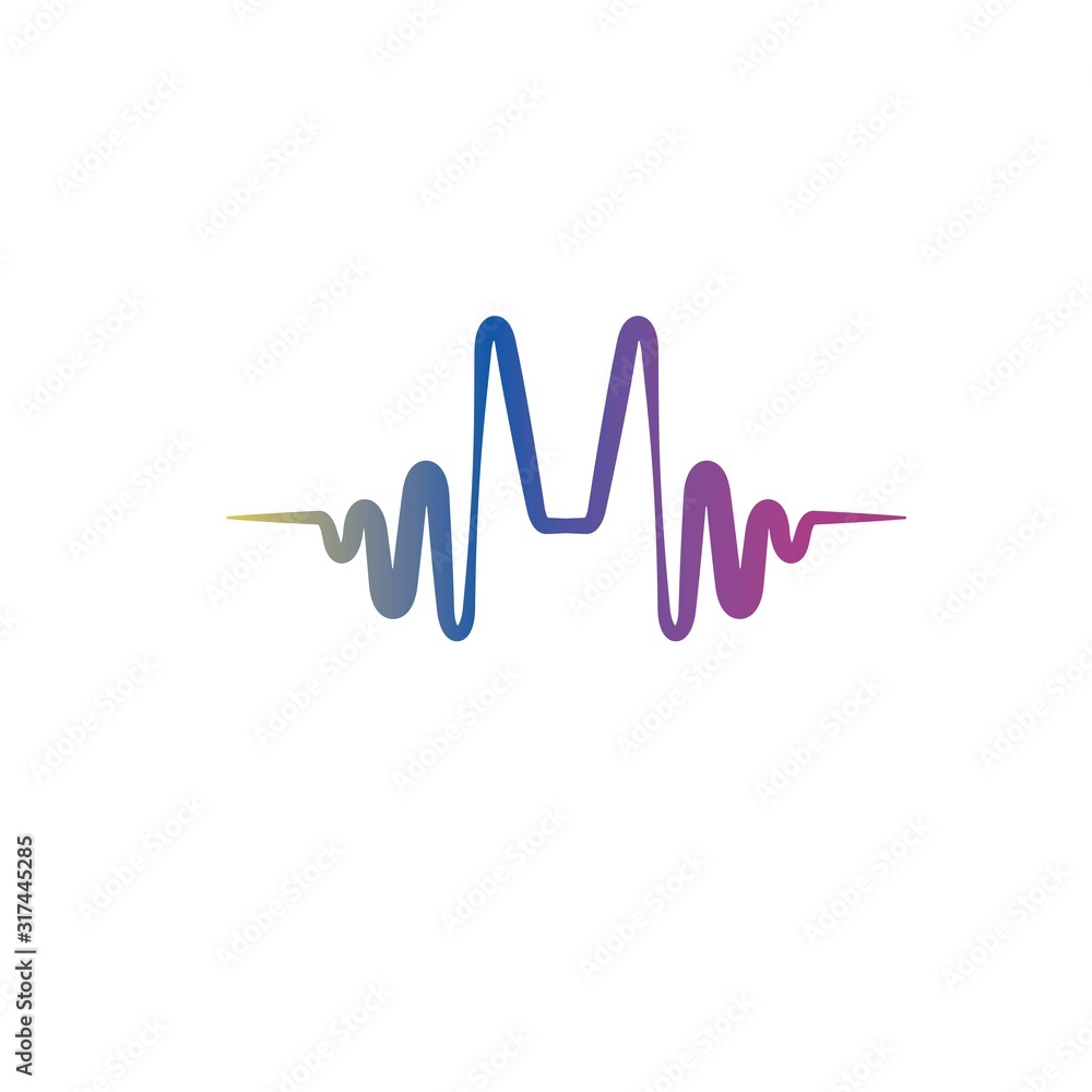 Sound wave logo template vector icons Sound wave logo template vector icons