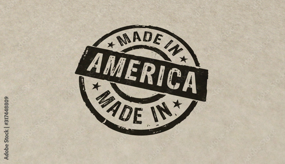 Obraz premium Made in America stamp and stamping