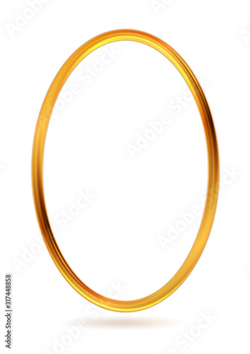 Golden deluxe ellipse framework abstract background. Vector modern design