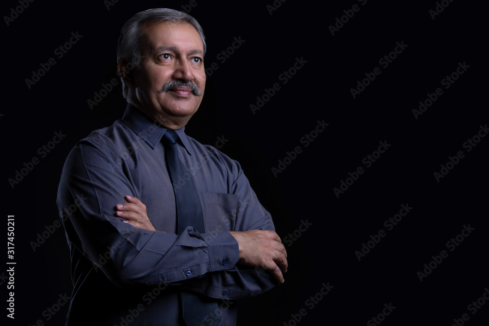 Portrait of a senior man. Portrait of a senior man.