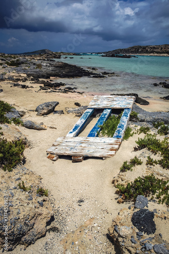 Elafonisi island located close to the southwestern corner of the Mediterranean island of Crete, Greece