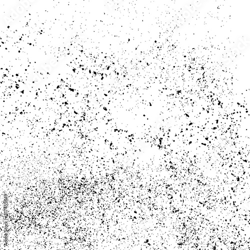 Black Grainy Texture Isolated On White Square Background. Dust Overlay. Dark Noise Granules. Digitally Generated Image. Vector Design Elements, Illustration, Eps 10. © sergio34