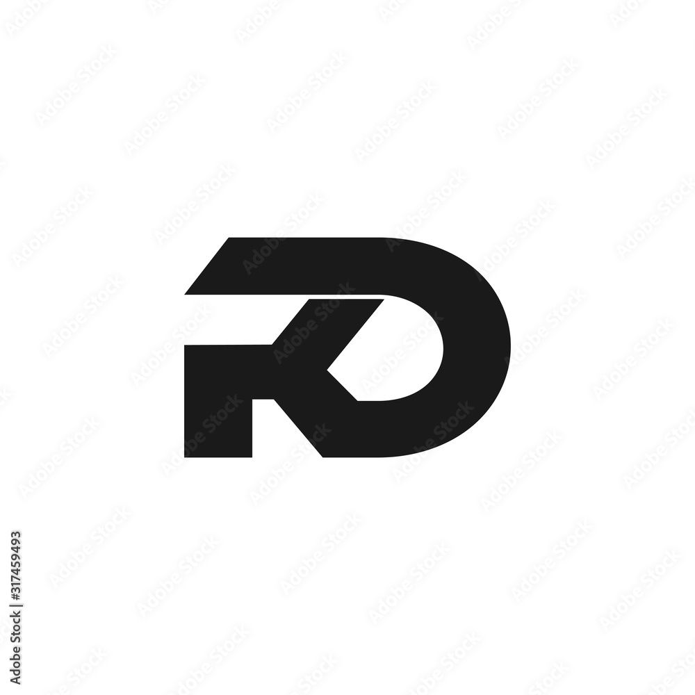 letter kd symbol linked geometric design logo vector letter kd symbol linked geometric design logo vector