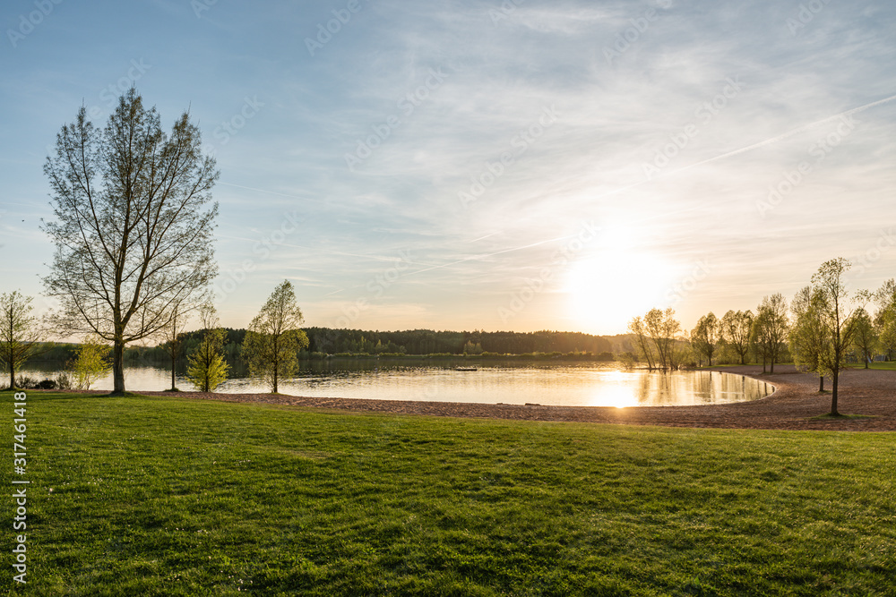 Abendstimmung am großen brombachsee Abendstimmung am großen brombachsee