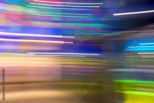 Abstract background created using a long exposure time and multicolored light sources