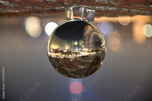 Turin, Mole Antonelliana shot with a crystal ball