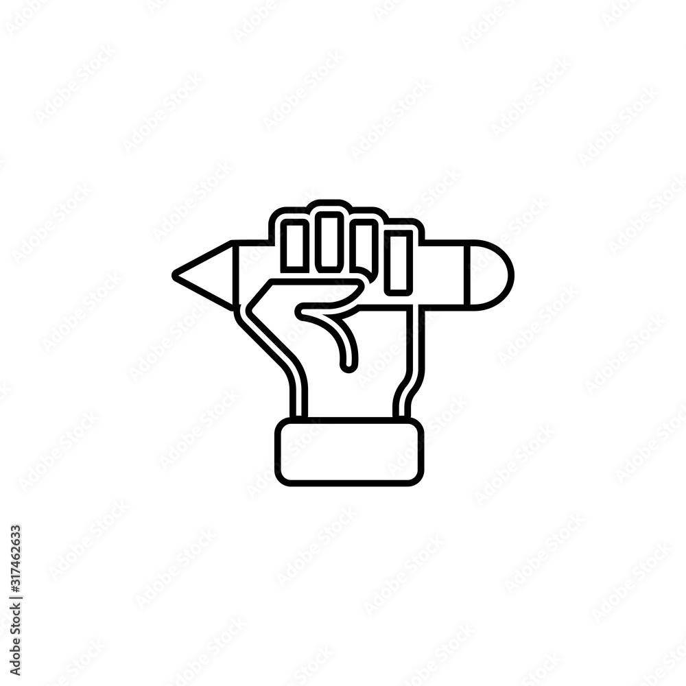 Fototapeta premium seo copywriting icon. Element of seo and development icon with name for mobile concept and web apps. Detailed seo copywriting icon can be used for web and mobile on white background