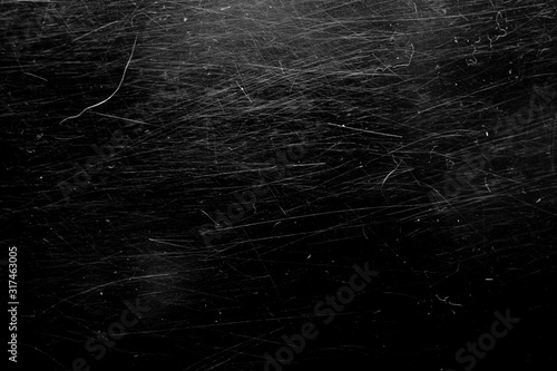 white scratches with scuffs isolated on black