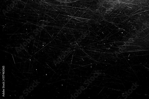 white scratches with scuffs isolated on black