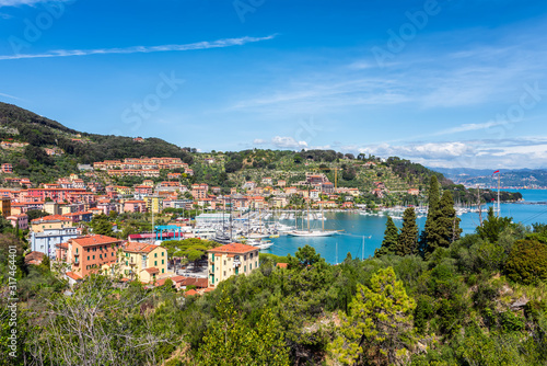 Scenic view of La Spezia yacht bay in sunny day, Cinque Terre, Italy, Liguria region. © Jess_Ivanova