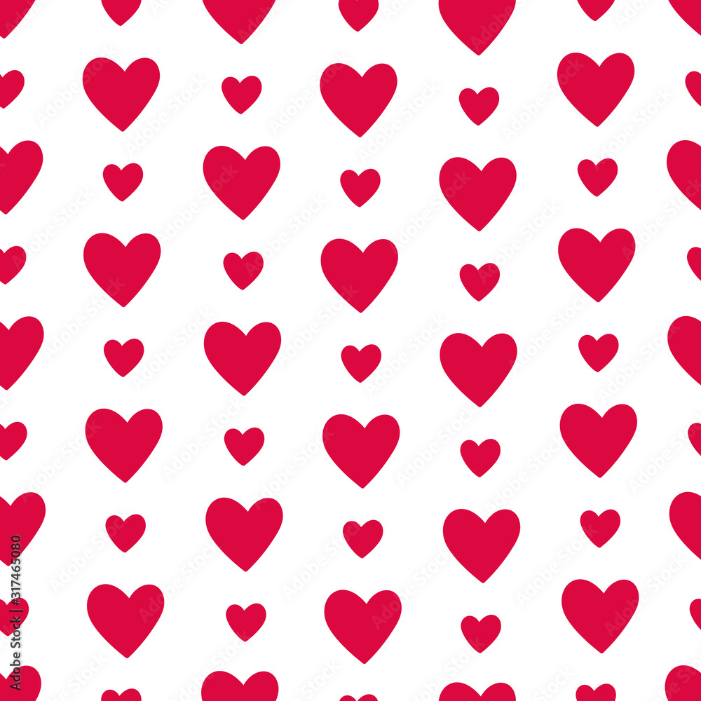 heart seamless pattern love valentine day romantic