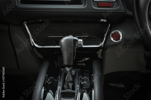 automatic gear drive inside black sport vehicl car